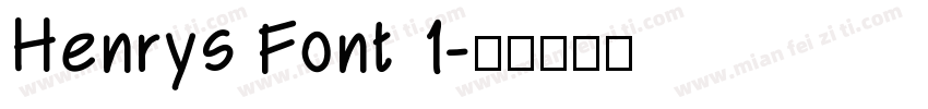 Henrys Font 1字体转换